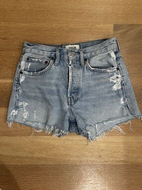 AGOLDE Distressed Denim Shorts – Size 23 | Vintage Light Wash